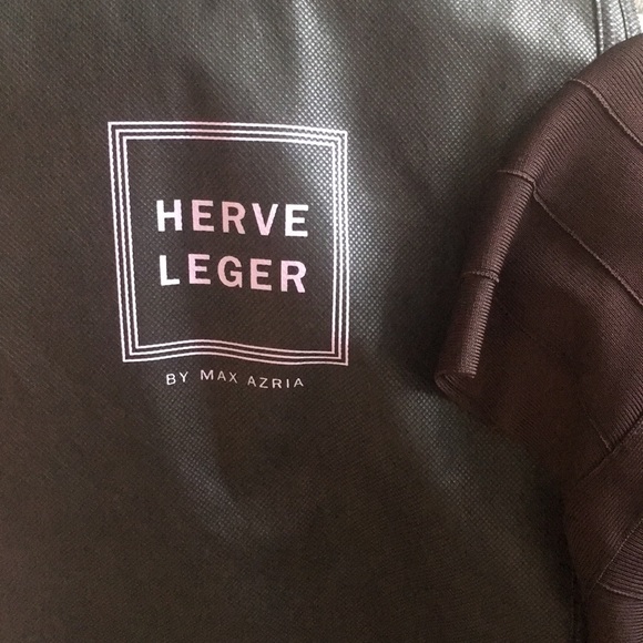 NWT Herve Leger Beautiful Tube Brown Dress - Picture 7 of 7